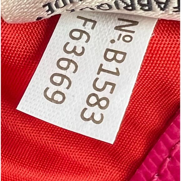 Coach card case wallet bi-color crossgrain leather red pink F63669 - Picture 11 of 12